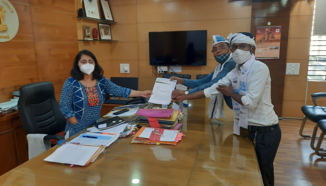 આમઆદમી પાર્ટીએ કલેકટર ને આવેદન પત્ર આપ્યું